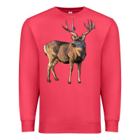 Cardinal Mule Buck Deer Premium Sweatshirt - LillyAllenDesigns