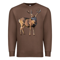 Chestnut Mule Buck Deer Premium Sweatshirt - LillyAllenDesigns