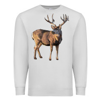 Dove Grey Mule Buck Deer Premium Sweatshirt - LillyAllenDesigns