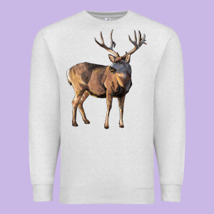 Mule Buck Deer Premium Sweatshirt Designed By Lillyallendesigns