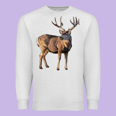 Mule Buck Deer Premium Sweatshirt Designed By Lillyallendesigns