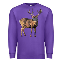 Purple Mule Buck Deer Premium Sweatshirt - LillyAllenDesigns