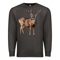 Smoke Mule Buck Deer Premium Sweatshirt - LillyAllenDesigns
