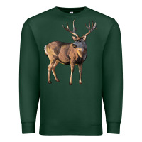 Sports Green Mule Buck Deer Premium Sweatshirt - LillyAllenDesigns