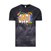 Cloud Black Dad Pride Vintage Tee - NancyCooperArtShop