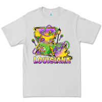 Dove Grey louisiana mardi gras state map Premium Tee - LillyAllenDesigns