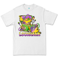 White louisiana mardi gras state map Premium Tee - LillyAllenDesigns
