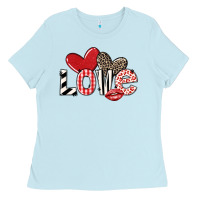 Baby Blue love Ladies Tee - LillyAllenDesigns