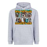 Heather Grey Western Wasted On You Heavyweight Hoodie - LillyAllenDesigns
