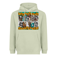 Matcha Western Wasted On You Heavyweight Hoodie - LillyAllenDesigns