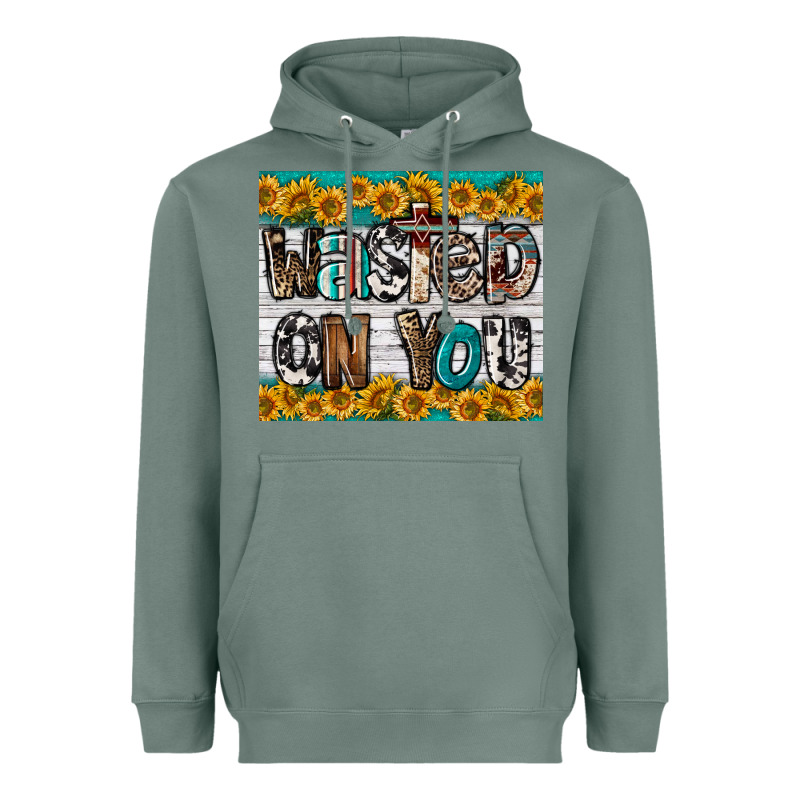 Western Wasted On You Heavyweight Hoodie by LillyAllenDesigns | Teevron