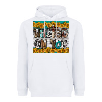White Western Wasted On You Heavyweight Hoodie - LillyAllenDesigns