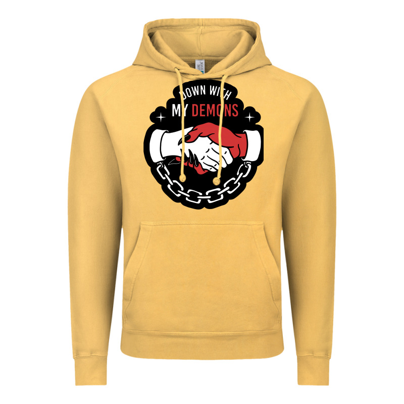 Awesome Down With My Demons  For Gift Adult And Kids Men Women  2021 Vintage Hoodie by lanVoArt | Teevron