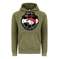 Vintage Olive awesome down with my demons  for gift adult and kids men women  2021 Vintage Hoodie - lanVoArt