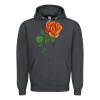 Smoke Burst Of Joy Rose Zipper Hoodie - LillyAllenDesigns