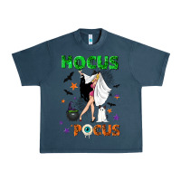 Midnight Navy Happy Halloween Urban Heavy Tee - NancyCooperArtShop