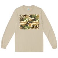 Mushroom leopard camo pattern background Long Sleeve Tee - Jasminsmagicworld
