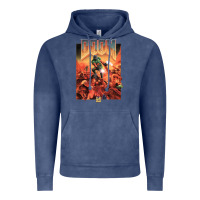 Vintage Denim doom 1993 poster pc fps Vintage Hoodie - lanVoArt