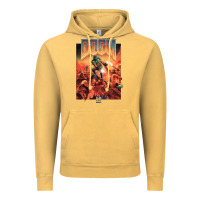 Vintage Mustard doom 1993 poster pc fps Vintage Hoodie - lanVoArt