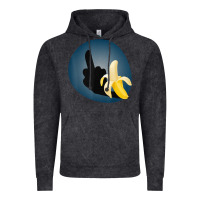 Vintage Black Dirty Joke Halloween Costume Joke Middle Finger Banana Vintage Hoodie - lanVoArt