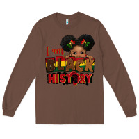 Chestnut i am black history black girl peekaboo juneteenth Long Sleeve Tee - CowGirlArtShop