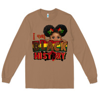 Toasted Coconut i am black history black girl peekaboo juneteenth Long Sleeve Tee - CowGirlArtShop