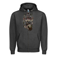 Charcoal Heather skaven warhammer Zipper Hoodie - lanVoArt