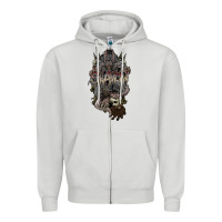 Dove Grey skaven warhammer Zipper Hoodie - lanVoArt