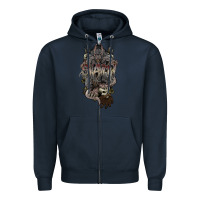 Navy skaven warhammer Zipper Hoodie - lanVoArt