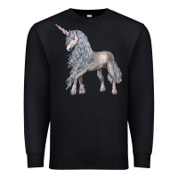 Black Unicorn Premium Sweatshirt - LillyAllenDesigns
