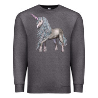 Charcoal Heather Unicorn Premium Sweatshirt - LillyAllenDesigns