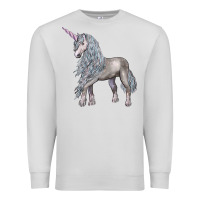 Dove Grey Unicorn Premium Sweatshirt - LillyAllenDesigns