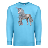 Ocean Blue Unicorn Premium Sweatshirt - LillyAllenDesigns