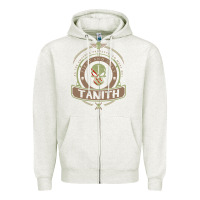 Oatmeal Heather tanith  1 Zipper Hoodie - lanVoArt