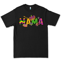 Black mama mardi gras Premium Tee - LillyAllenDesigns