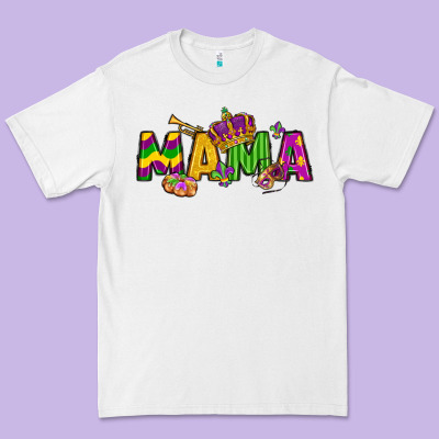Mama Mardi Gras Premium Tee Designed By Lillyallendesigns