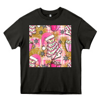 Asphalt christmas cake and pink mug seamless pattern bbs Heavy Core Tee - BundleAndBundleShop