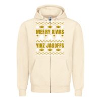 Sandshell Merry Christmas Yinz Jagoffs Pittsburgh Pennsylvania Xmas Gifts 1 Zipper Hoodie - lanVoArt