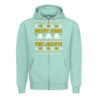 Seafoam Merry Christmas Yinz Jagoffs Pittsburgh Pennsylvania Xmas Gifts 1 Zipper Hoodie - lanVoArt