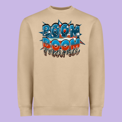 Boom Boom Mama Mother's Day Heavyweight Sweatshirt Designed By Fadigitalartstudio