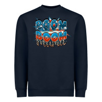 Navy Boom boom Mama Mother's Day Heavyweight Sweatshirt - FaDigitalArtStudio