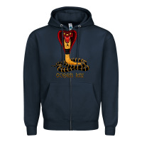 Navy cobra cai Zipper Hoodie - lanVoArt