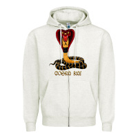 Oatmeal Heather cobra cai Zipper Hoodie - lanVoArt