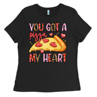 Black you got a pizza my heart Ladies Tee - LillyAllenDesigns
