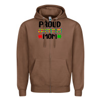 Chestnut autism awareness puzzle theme Zipper Hoodie - CowhideDigitalArt