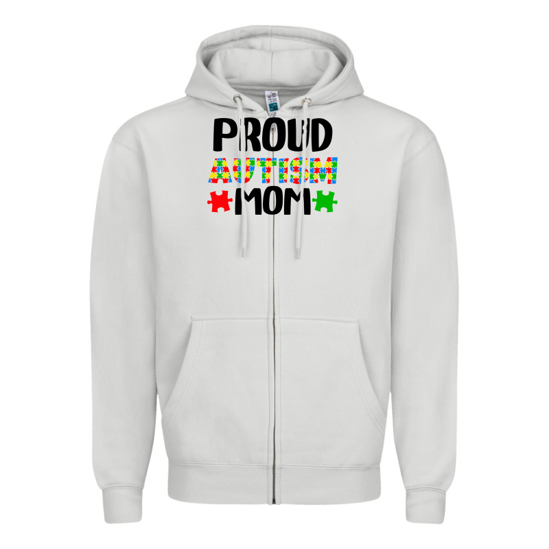 Autism Awareness Puzzle Theme Zipper Hoodie by CowhideDigitalArt | Teevron