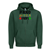 Sports Green autism awareness puzzle theme Zipper Hoodie - CowhideDigitalArt