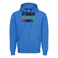 True Royal autism awareness puzzle theme Zipper Hoodie - CowhideDigitalArt
