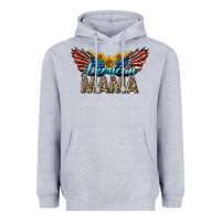 Heather Grey Western American Mama With Sunflowers Heavyweight Hoodie - LillyAllenDesigns