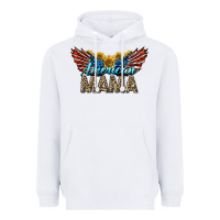 White Western American Mama With Sunflowers Heavyweight Hoodie - LillyAllenDesigns